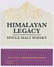 HIMALAYAN LEGACY SINGLE MALT WHISKY (and logo) trademark logo