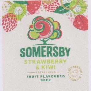 SOMERSBY STRAWBERRY & KIWI (and logo) trademark logo
