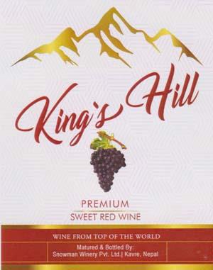 KING'S HILL WHITE (and logo) trademark logo