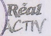 REAL ACTIV (and logo) trademark logo