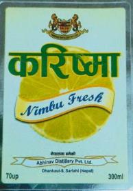 KARISHMA NIMBU FRESH (and logo) trademark logo
