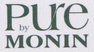 PURE BY MONIN (and logo) trademark logo