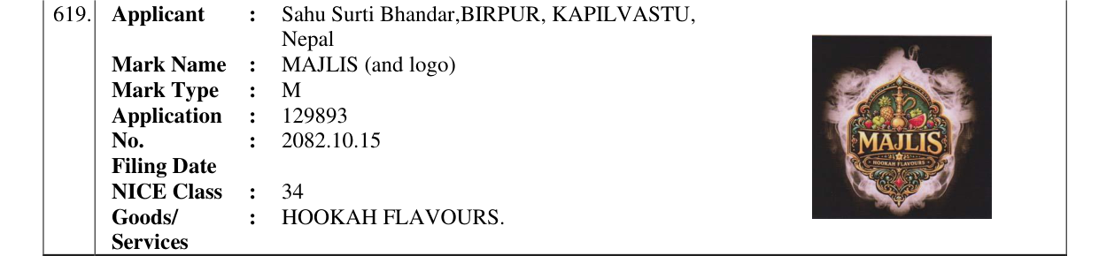 Original bulletin entry for MAJLIS (and logo)