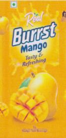 REAL BURRST MANGO (and logo) trademark logo