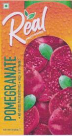 REAL POMEGRANATE (and logo) trademark logo