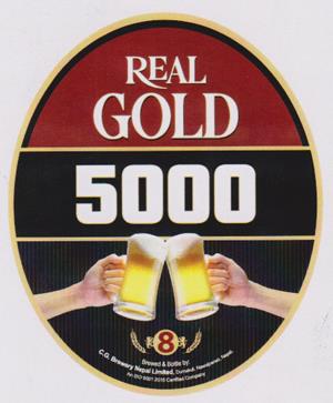 REAL GOLD 5000 (and logo) trademark logo
