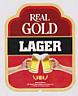REAL GOLD LAGER (and logo) trademark logo