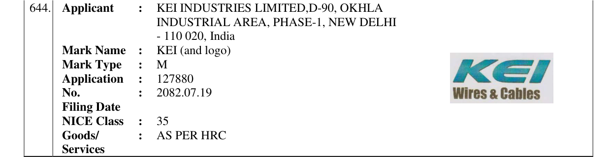 Original bulletin entry for KEI (and logo)