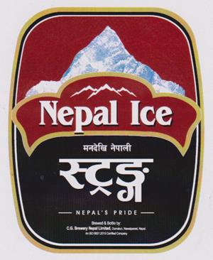 NEPAL ICE STRONG (and logo) trademark logo