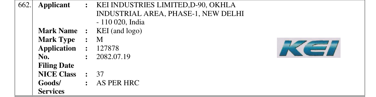 Original bulletin entry for KEI (and logo)