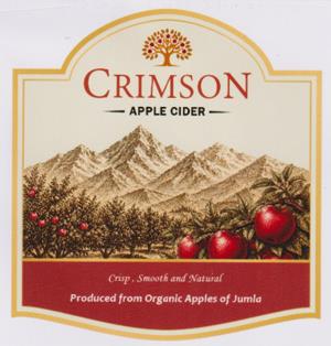 CRIMSON APPLE CIDER (and logo) trademark logo
