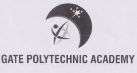GATE POLYTECHNIC ACADEMY (and logo) trademark logo