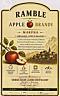 RAMBLE APPLE BRANDY (and logo) trademark logo