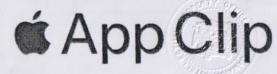 App Clip with Apple Logo (and logo) trademark logo