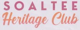 SOALTEE HERITAGE CLUB (and logo) trademark logo