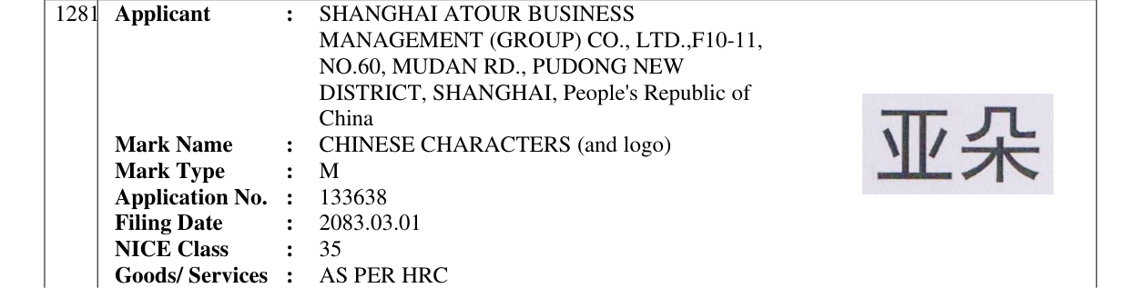 Original bulletin entry for CHINESE CHARACTERS (and logo)