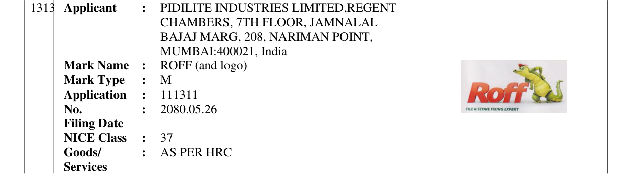 Original bulletin entry for ROFF (and logo)