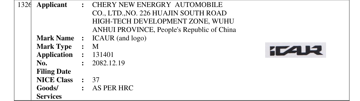 Original bulletin entry for ICAUR (and logo)