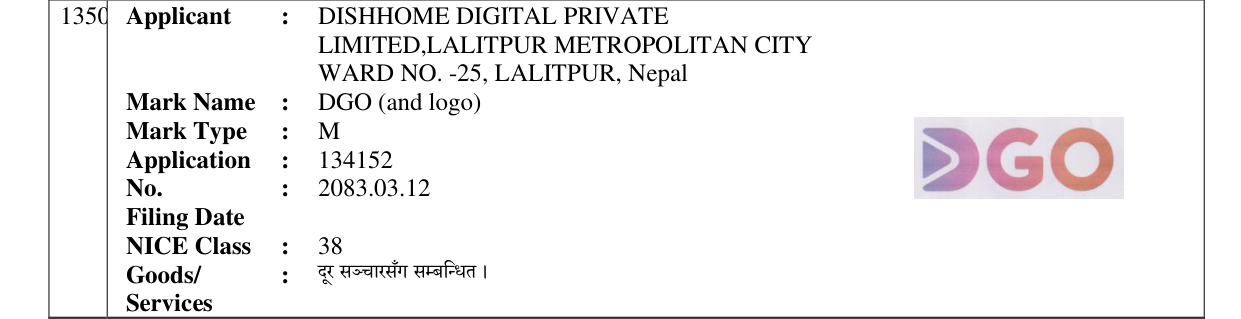 Original bulletin entry for DGO (and logo)