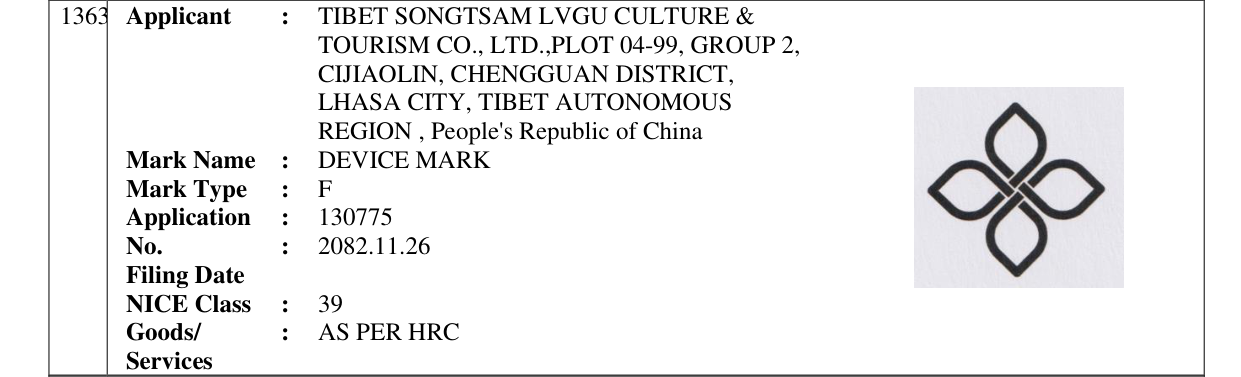 Original bulletin entry for DEVICE MARK