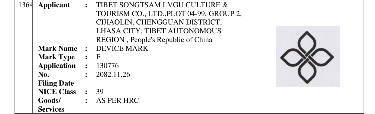 Original bulletin entry for DEVICE MARK
