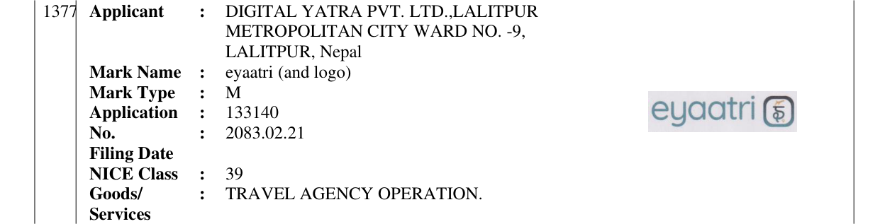 Original bulletin entry for eyaatri (and logo)