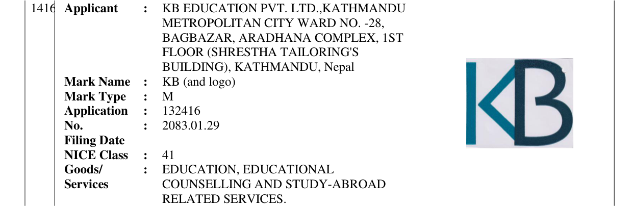 Original bulletin entry for KB (and logo)