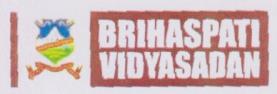 BRIHASPATI VIDYASADAN (and logo) trademark logo