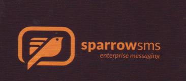 SPARROW SMS (and logo) trademark logo