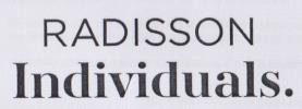 RADISSON INDIVIDUALS (and logo) trademark logo