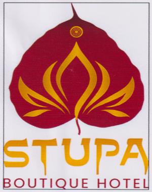 STUPA BOUTIQUE HOTEL (and logo) trademark logo
