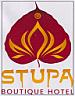 STUPA BOUTIQUE HOTEL (and logo) trademark logo
