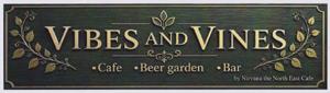 VIBES AND VINES (and logo) trademark logo