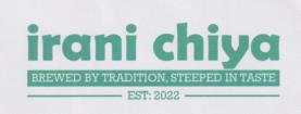 IRANI CHIYA (and logo) trademark logo