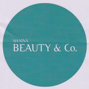SHAINA BEAUTY & CO. (and logo) trademark logo