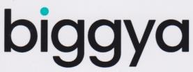 BIGGYA (and logo) trademark logo