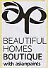 BEAUTIFUL HOMES BOUTIQUE WITH ASIANPAINTS (and logo) trademark logo
