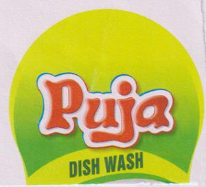 PUJA DISH WASH (and logo) trademark logo
