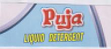 PUJA LIQUID DETERGENT (and logo) trademark logo