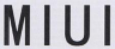 MIUI (and logo) trademark logo