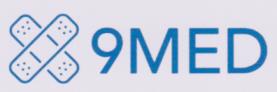 X 9MED (and logo) trademark logo