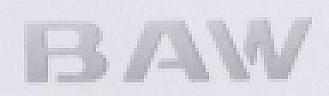 BAW (and logo) trademark logo