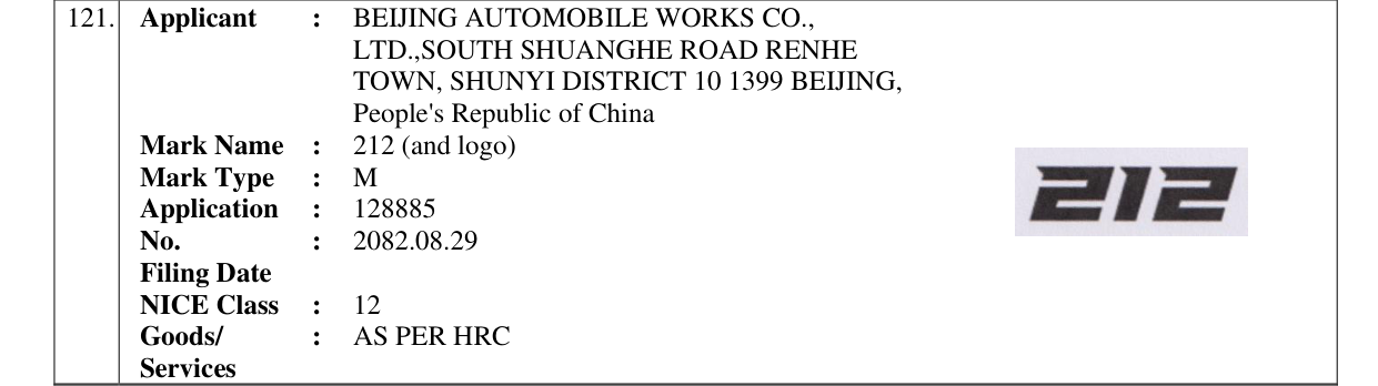 Original bulletin entry for 212 (and logo)
