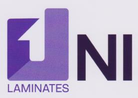 UNI LAMINATES (and logo) trademark logo