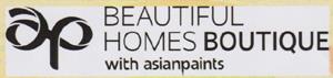 BEAUTIFUL HOMES BOUTIQUE WITH ASIANPAINTS (and logo) trademark logo