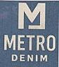 M METRO DENIM (and logo) trademark logo