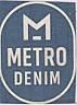 M METRO DENIM (and logo) trademark logo