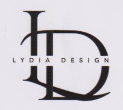 LYDIA DESIGN (and logo) trademark logo