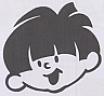 BOY's face design (and logo) trademark logo