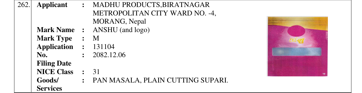 Original bulletin entry for ANSHU (and logo)